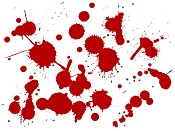 Les tâches de sang de Mortelle Soirée - L'expert de la Murder Party : les enquête grandeur nature