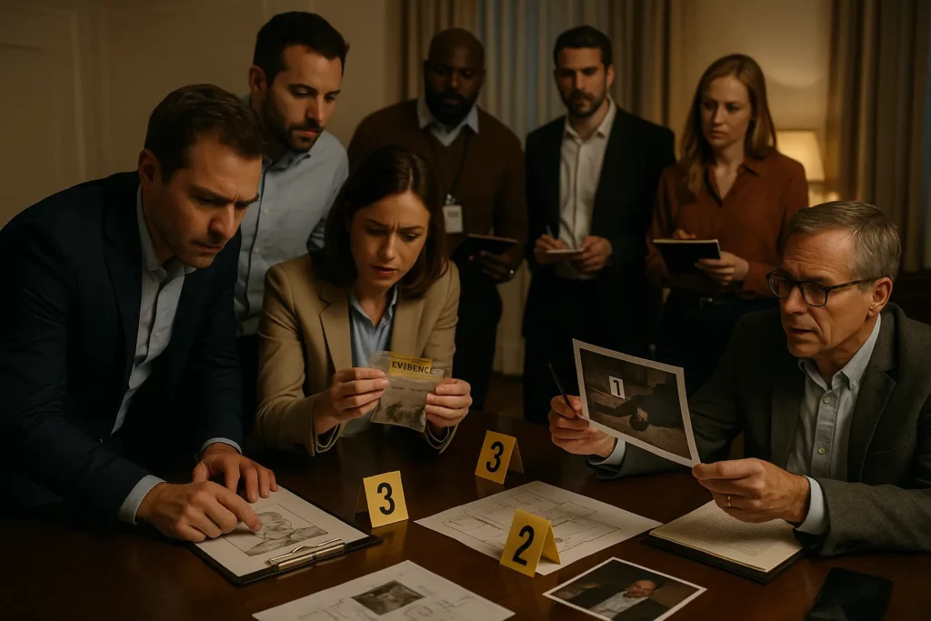 Murder Party en team-building : l'animation qui réunit des équipes